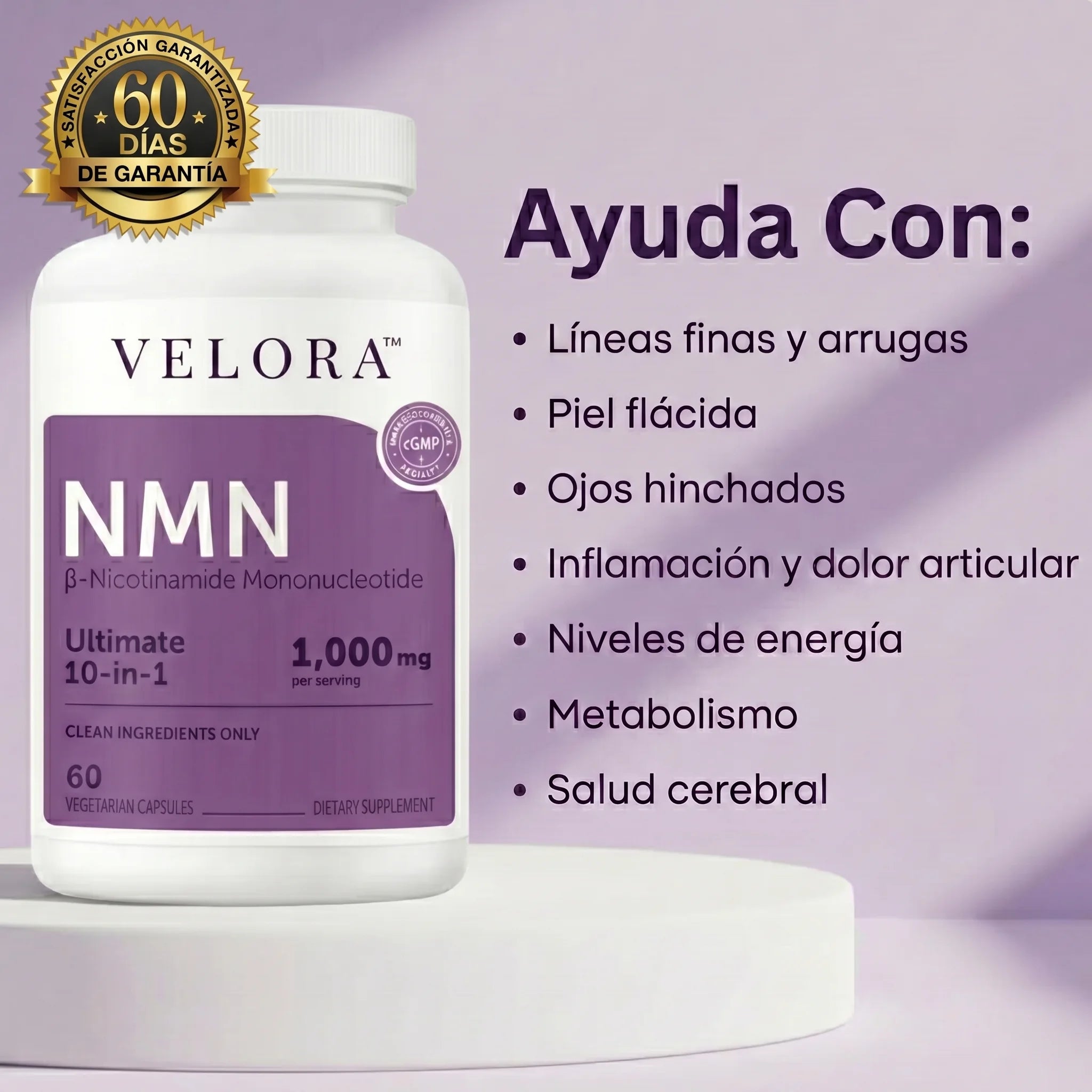 Complejo NMN 10-en-1 Anti-Edad VELORA Labs™