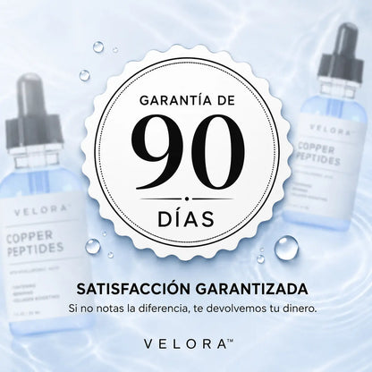 VELORA™ Sérum de Péptido de Cobre + GHK + Ácido Hialurónico