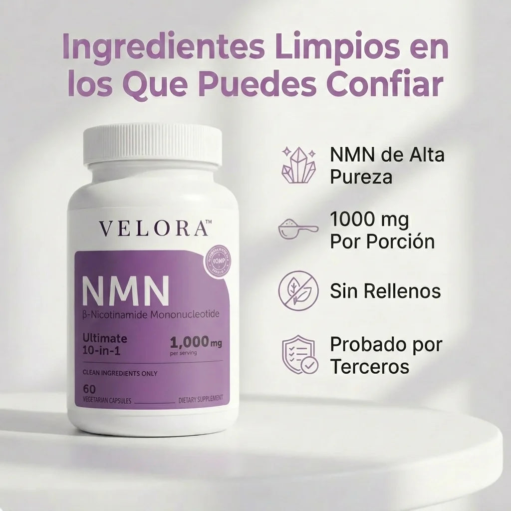 Complejo NMN 10-en-1 Anti-Edad VELORA Labs™