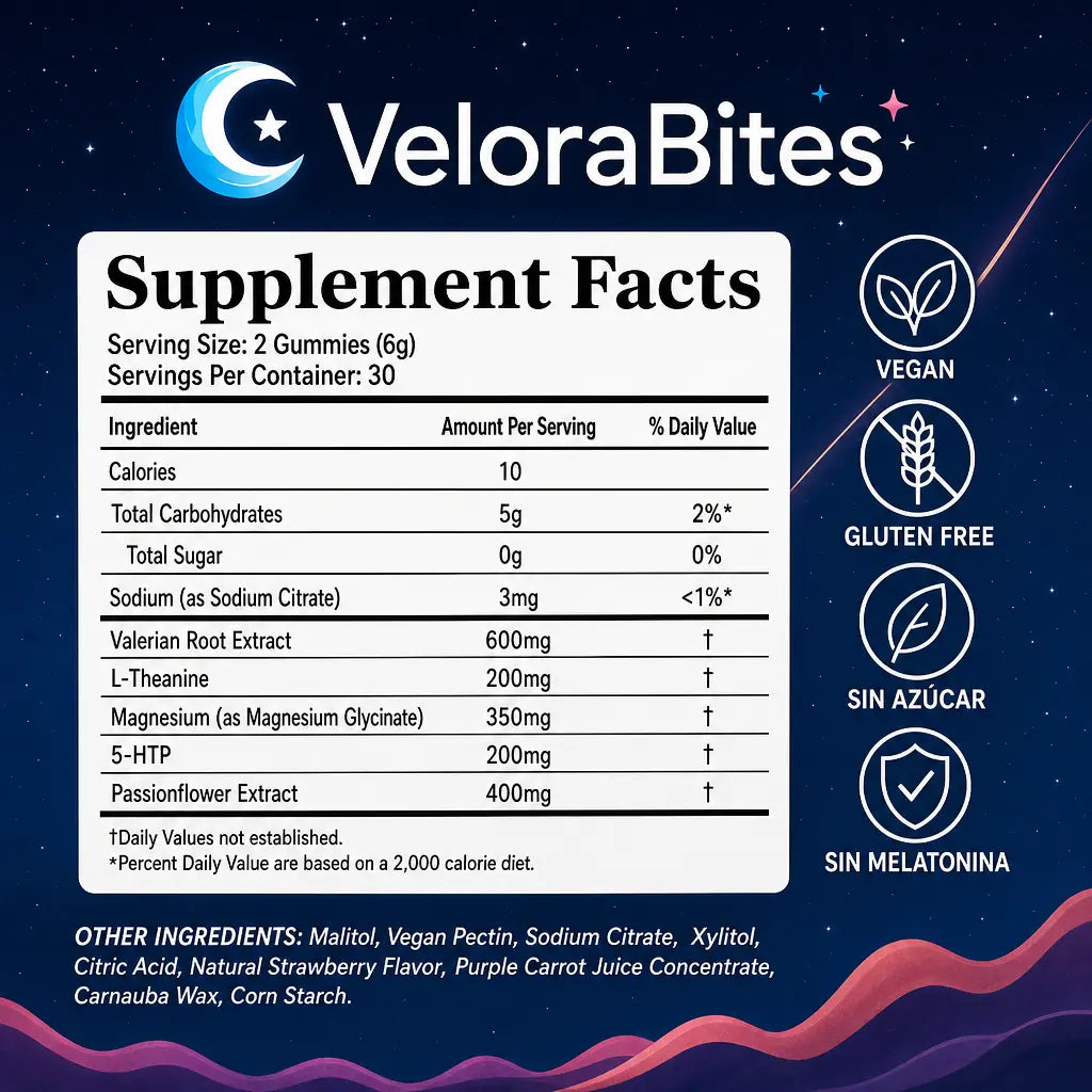 VeloraBites™ Gomitas Naturales Para Dormir